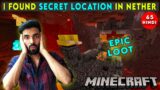 I FOUND A SECRET LOCATION IN THE NETHER – MINECRAFT SURVIVAL GAMEPLAY IN HINDI #65