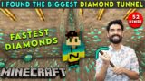 I FOUND THE BIGGEST DIAMOND TUNNEL – MINECRAFT SURVIVAL GAMEPLAY IN HINDI #52