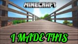 I MADE A BRIDGE TO HELP VILLAGERS TO CROOS THE RIVER|  MINECRAFT | #shorts #short_video #minecraft
