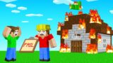 Jelly FAILED My TROLL FIRE SAFETY TEST! (Minecraft)