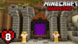 Let's Play Minecraft Hardcore | Castle Nether Portal Design! Episode 8