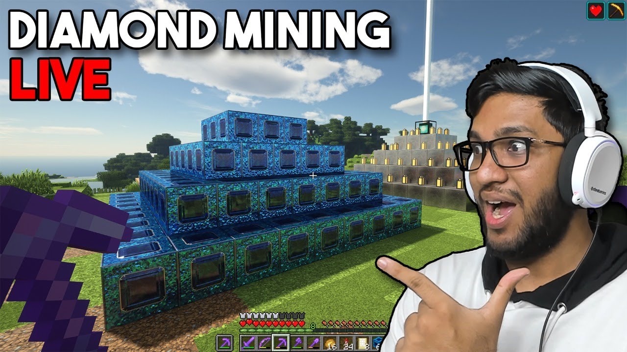 MINING DIAMONDS IN MINECRAFT FOR DIAMOND BEACON IN KHATARNAK MINECRAFT ...