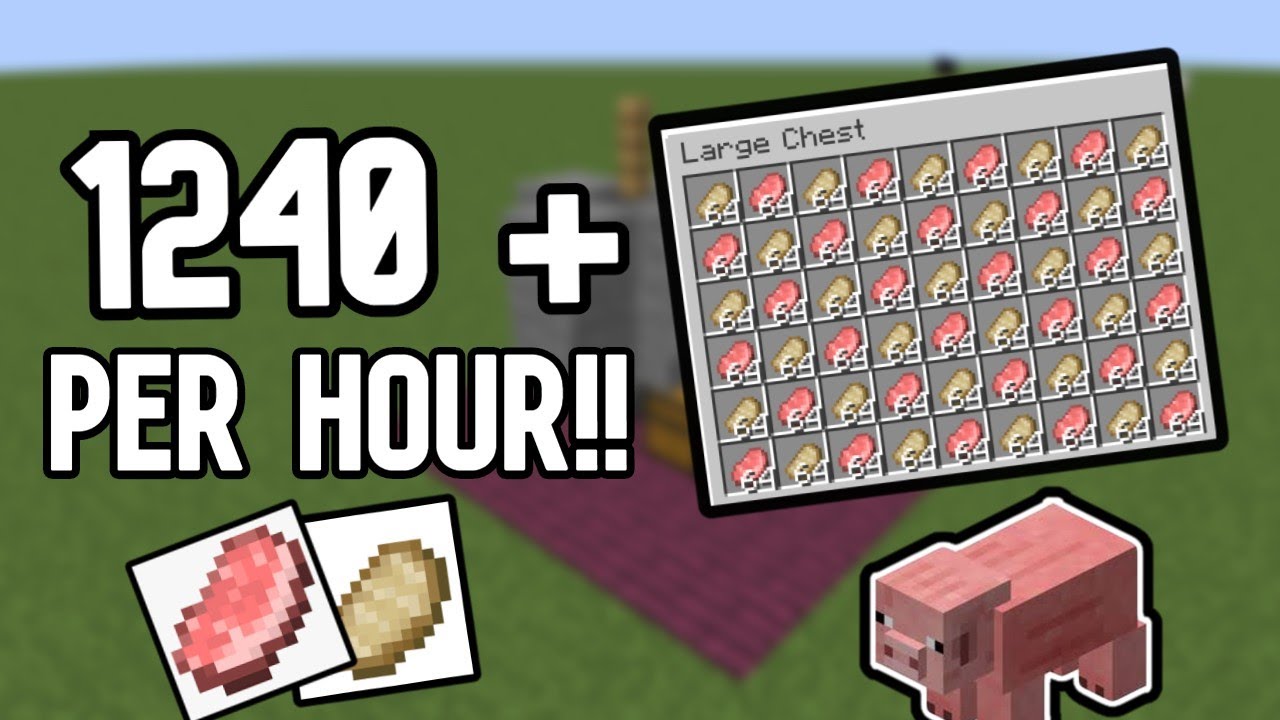 Pig Building Java Minecraft 1.16+ Pig Farm 2020 (JAVA) - Minecraft videos