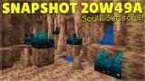 Minecraft 1.17 Caves & Cliffs Snapshot 20w49a Sculk Sensors & Dripstone Caves