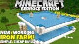 Minecraft Bedrock: Upgradable IRON FARM! Simple/Working! 440+ Iron/Hour! 1.16 Nether Update Tutorial