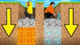 Minecraft But You Can Only Dig STRAIGHT DOWN!