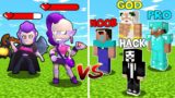 Minecraft: EMZ & MORTIS BOSS BRAWLER FIGHT – NOOB vs PRO vs HACKER vs GOD in Minecraft! Animation