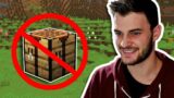 Minecraft Hardcore, But Crafting Is Banned