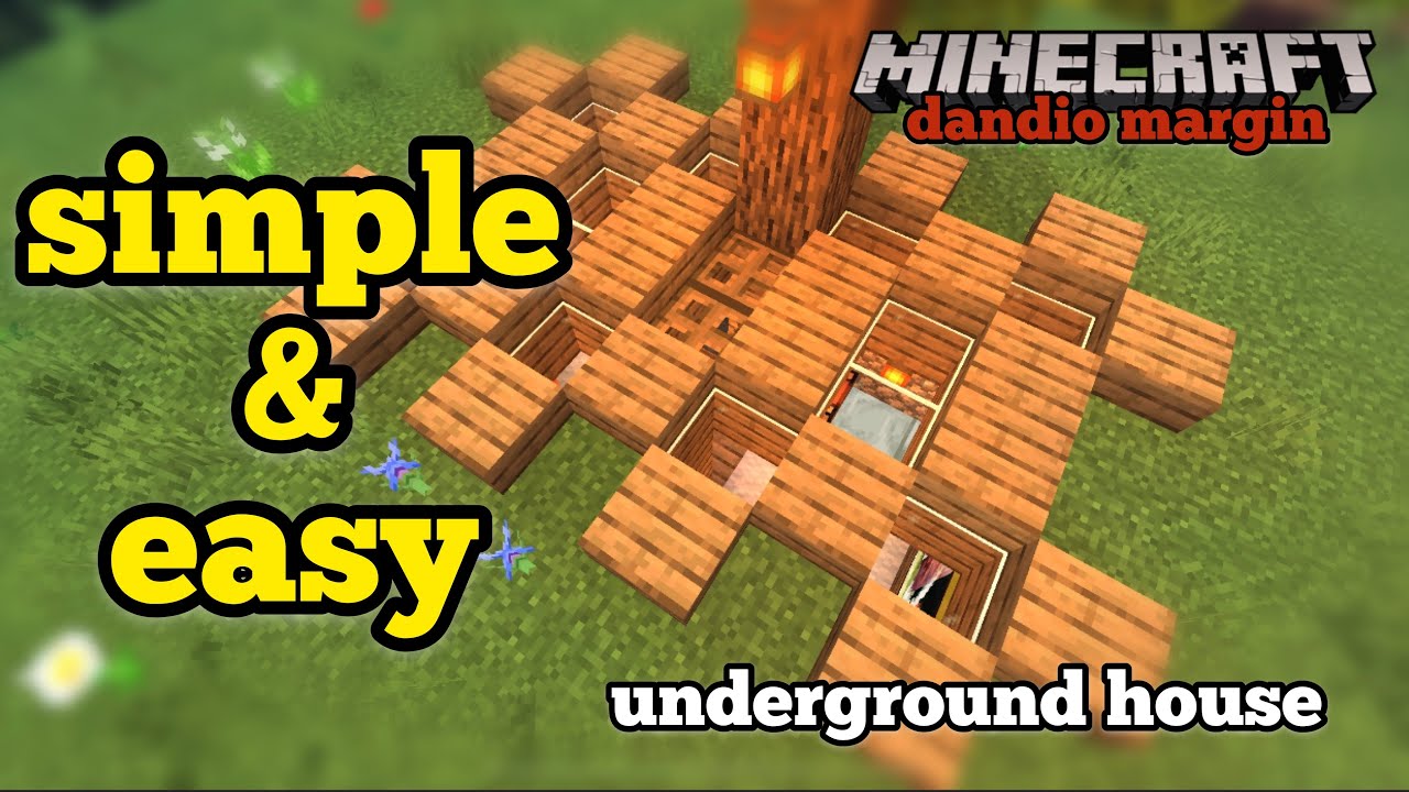 Minecraft How To Build Underground House Simple and Easy Tutorial