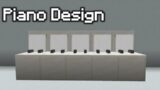 Minecraft | How to Build a Piano Design