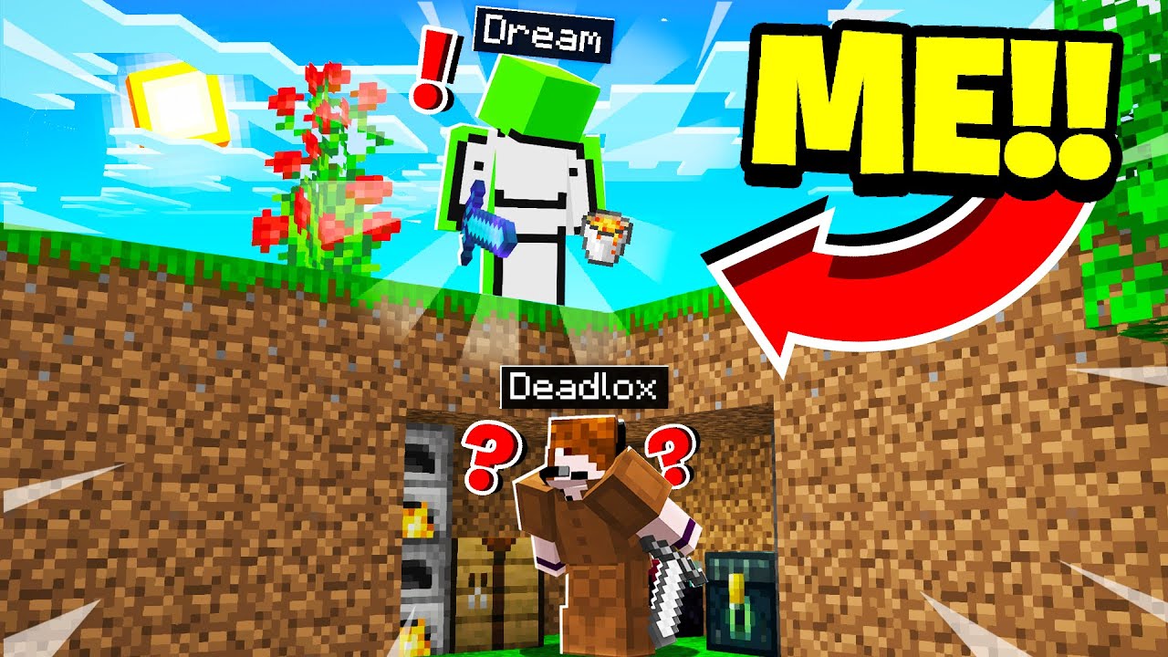 Minecraft Manhunt but I pretended to be DREAM - Minecraft videos