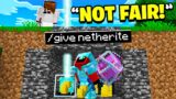 Minecraft Manhunt but I trolled with /give..