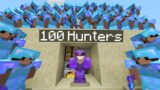 Minecraft Manhunt but with 100 Diamond Hunters…