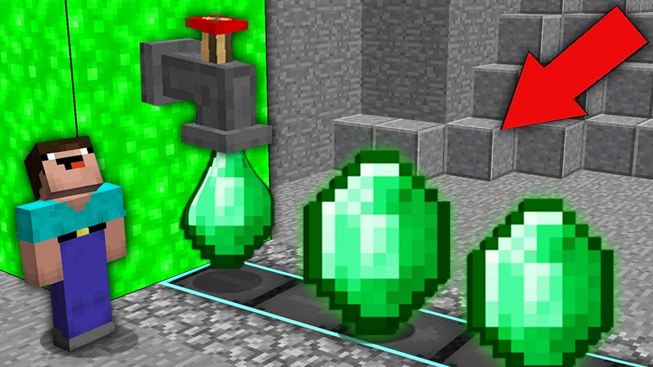 Minecraft NOOB vs PRO: HOW NOOB INCREASE EMERALD FROM RAREST LIQUID ...