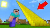Minecraft NOOB vs PRO: NOOB FOUND THE LONGEST GOLDEN STAIRCASE IN THE VILLAGE!  (Animation)