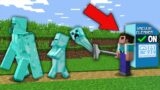 Minecraft NOOB vs PRO: WHAT FOR NOOB SUCTION DIAMOND MOB IN VACUUM CLEANER? 100% trolling