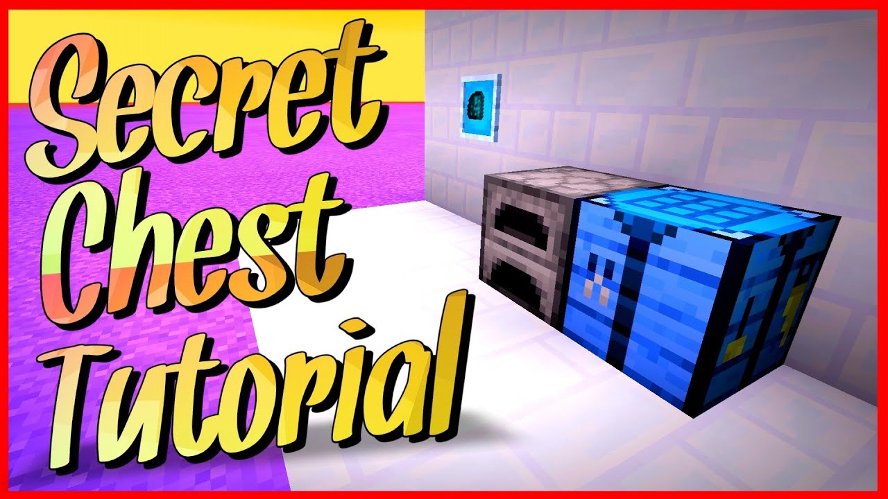 Minecraft Secret Chest Tutorial How to Hide Chest in Minecraft