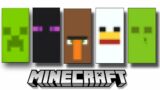 Minecraft Tutorial | Creeper banner, Enderman banner, Villager banner, Chicken banner & Slime banner