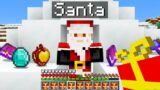 Minecraft UHC but Santa gives you presents with op loot..