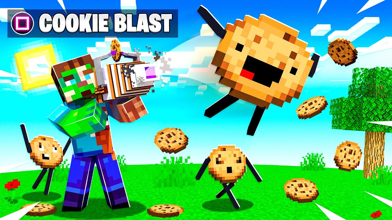 New Cookie Blaster Shoots Pet Cookies Minecraft Minecraft Videos