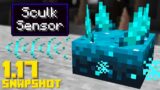 NEW Sculk Sensor Block! Dripstone Caves (Minecraft Snapshot 20w49a 1.17 Cave Update)