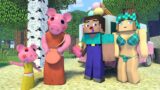 Noob, Piggy and Ice Scream  | Lost wallet | Minecraft animation