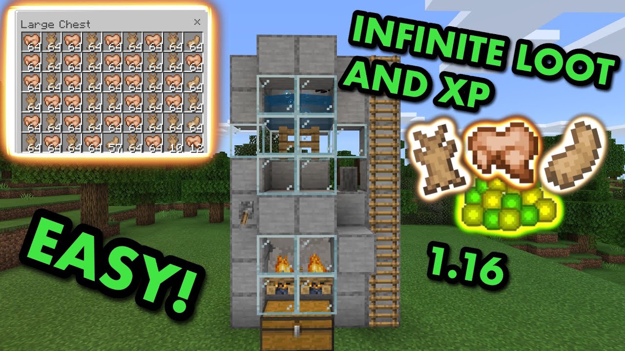 SIMPLE 1.16 RABBIT FARM TUTORIAL in Minecraft Bedrock (MCPE/Xbox/PS4/Nintendo Switch/Windows10