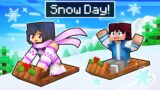 School is CLOSED for a SNOW DAY In Minecraft!