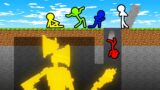 Stickman VS Minecraft: Golden Sirenhead Secret Room – AVM Shorts Animation