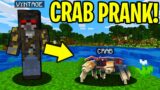 TROLLING AS A CRAB IN MINECRAFT!