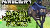 TUTORIAL TO MAKE TREE HOUSE | 400 SUBS SPECIAL | MINECRAFT | #shorts