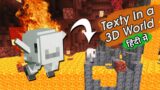 Texty In A 3D World (2D Gameplay) – Minecraft Bedrock | in Hindi | BlackClue Gaming