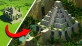 Upgrading Minecraft's Jungle Temple To This EPIC Ancient Aztec Pyramid!