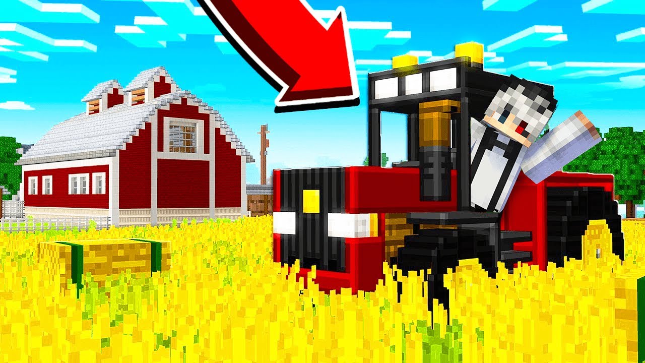 Viata La Ferma in Minecraft! Am Mers Cu TRACTORUL? #1 - Minecraft videos