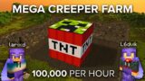 We Built the Biggest Creeper Farm in Minecraft Survival