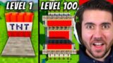 1000IQ Minecraft Traps from Level 1 to Level 100 (Part 2)