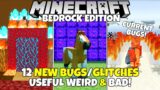 12 New Weird Useful Or Terrible Bugs In Minecraft Bedrock Edition!