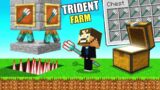 BUILDING UNLIMITED TRIDENT FARM IN MINECRAFT | AARVARD AGAIN