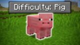 Beating Minecraft as a PIG!