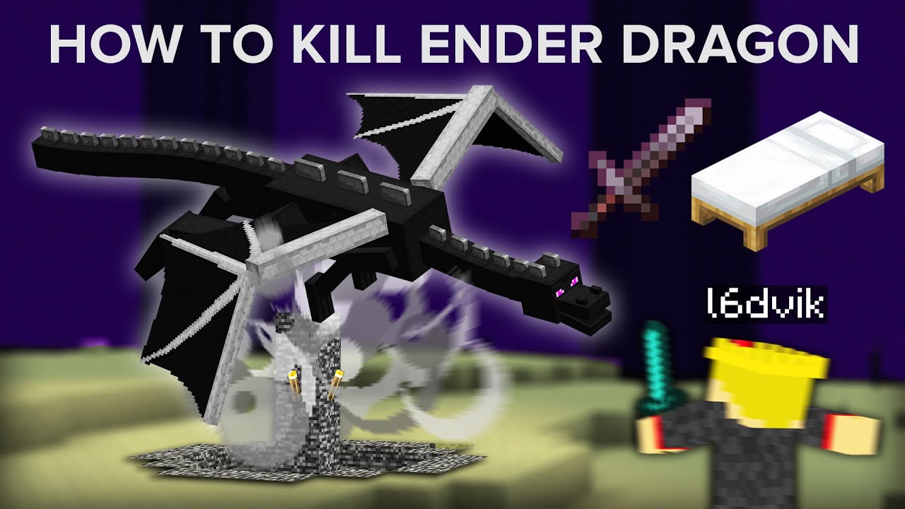 Best Ways To Defeat And Kill The Ender Dragon In Minecraft Minecraft Videos