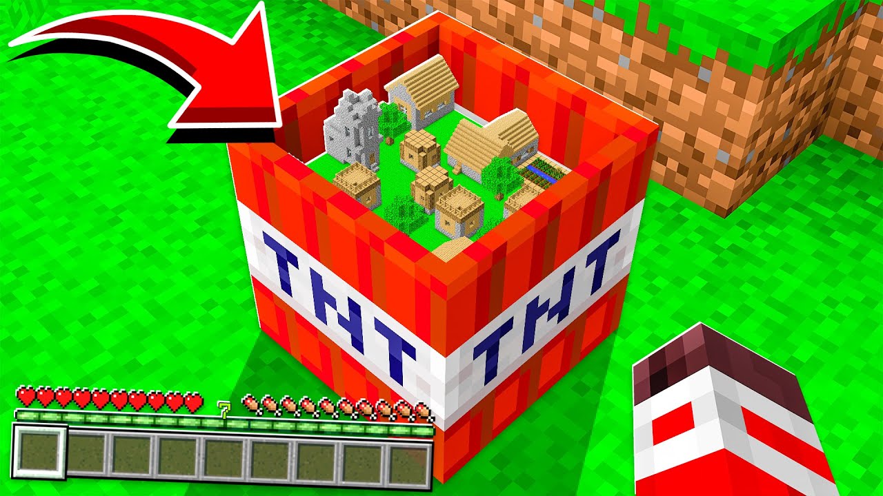 COMMENT VIVRE DANS UNE TNT SUR MINECRAFT ! - Minecraft videos