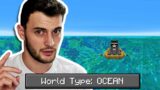 Can You Beat Minecraft in an ALL OCEAN World?