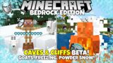 Caves And Cliffs Update! Goats, Powder Snow, Quality Of Life Fixes! Minecraft Bedrock Edition Beta