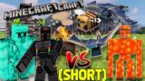 EMERALD golem vs DIAMONT golem FIGHT in minecraft  #shorts