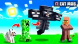 Eat MOBS to GROW LONGER in MINECRAFT!