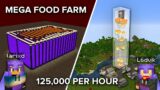 Ending the Minecraft World Hunger by Making a Huge Food Farm in Survival
