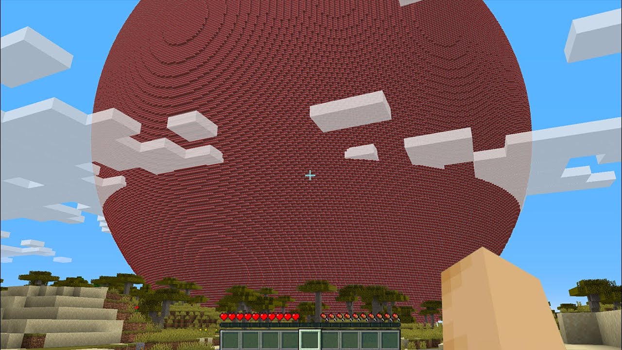 Giant 24 612 759 Block Tnt Ball In Minecraft Minecraft Videos