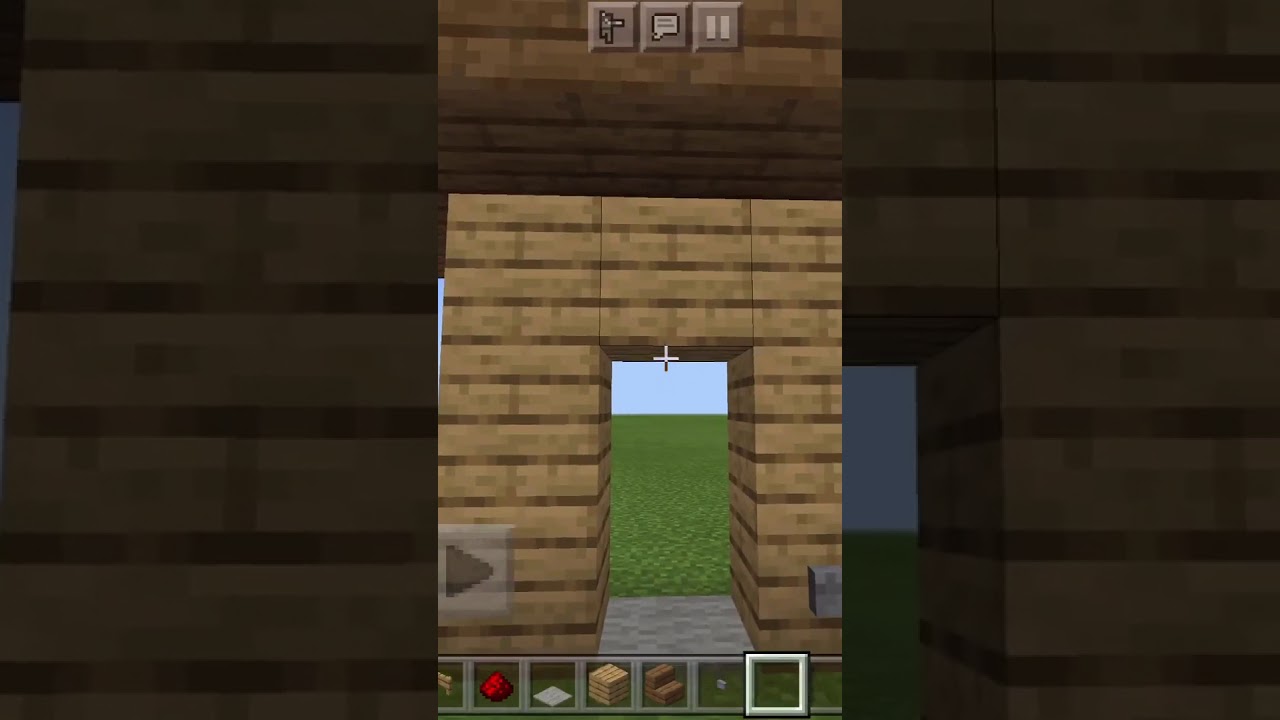 How to build an invisible door in Minecraft #shorts - Minecraft videos