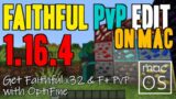 How to get Faithful PvP Textures on Mac (Minecraft 1.16.4) – download & install F+ PVP (on Mac)