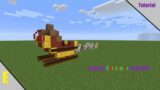 How to make Santa's sleigh in minecraft! #shorts